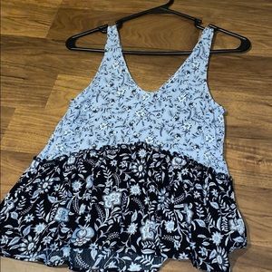 flowery tank top